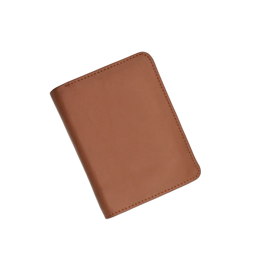 Premium Leather Bi-Fold Wallet for Men - Brown - Image 2