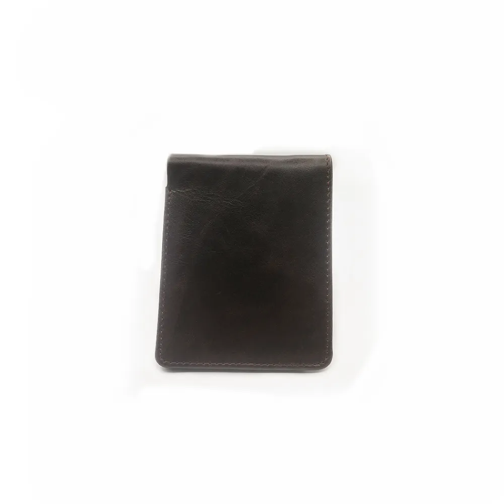 Classic Leather Bi-Fold Wallet for Men - Coffee - Image 3