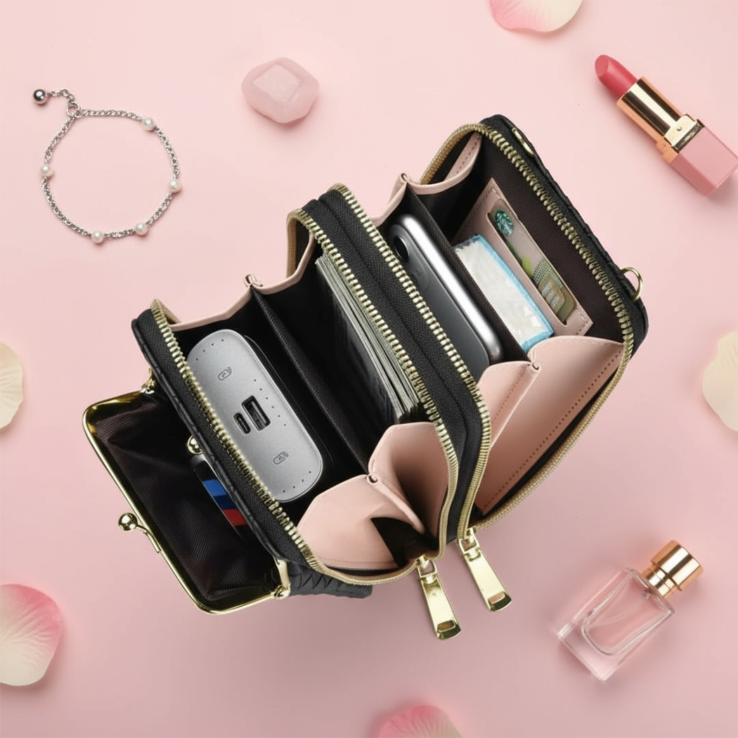 Golden Stitch Elegance Bag - Image 3