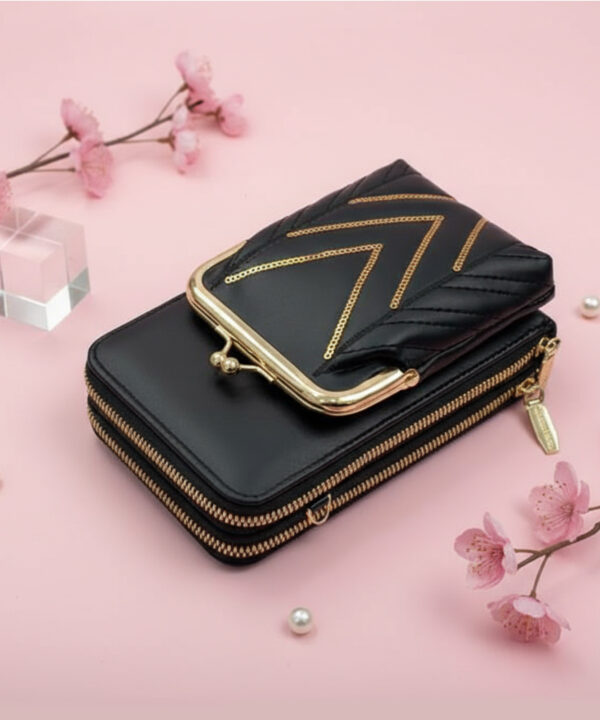 Golden Stitch Elegance Bag