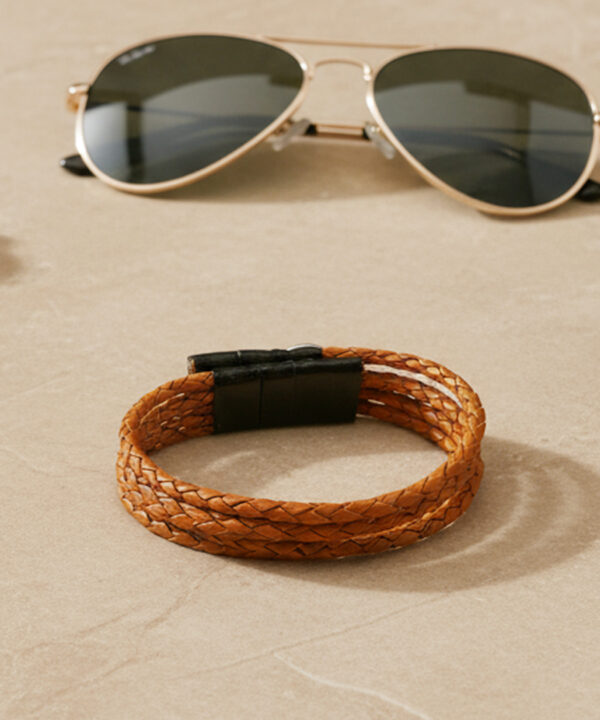 Stags Amber Twist Bracelet