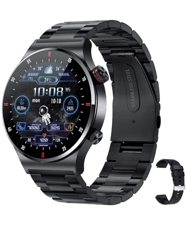 LIGE Smart Watch for Men with Bluetooth Voice Call Compatible Android iOS UK